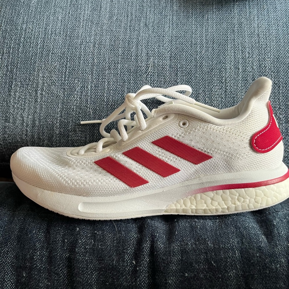 Adidas White Sneakers with Red Stripes Supernova Indiana Hoosiers  Basketball